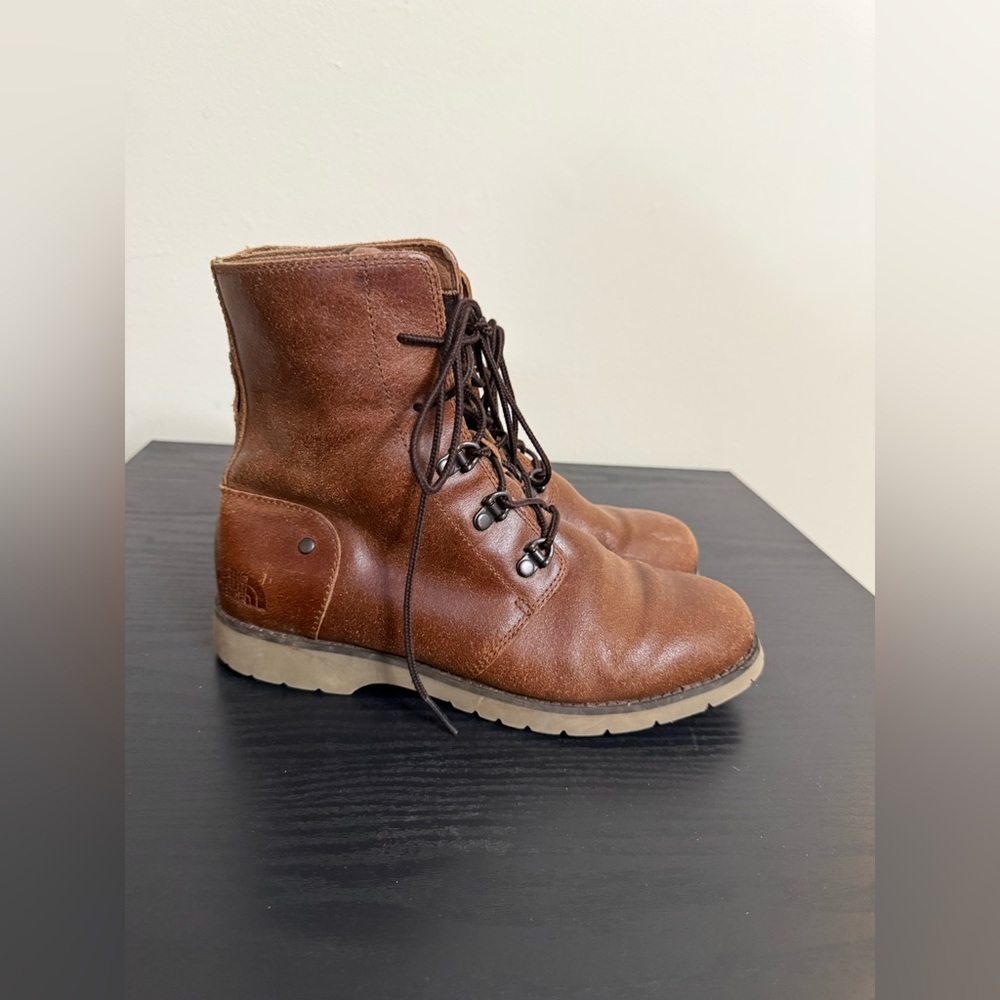 The North Face Boots Brown Ballard Lace II Ankle Women’s Leather Boots Casual 7 - Picture 3 of 8